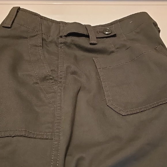 Talbots High Waist Cropped Olive Trousers  8 - Picture 4 of 5